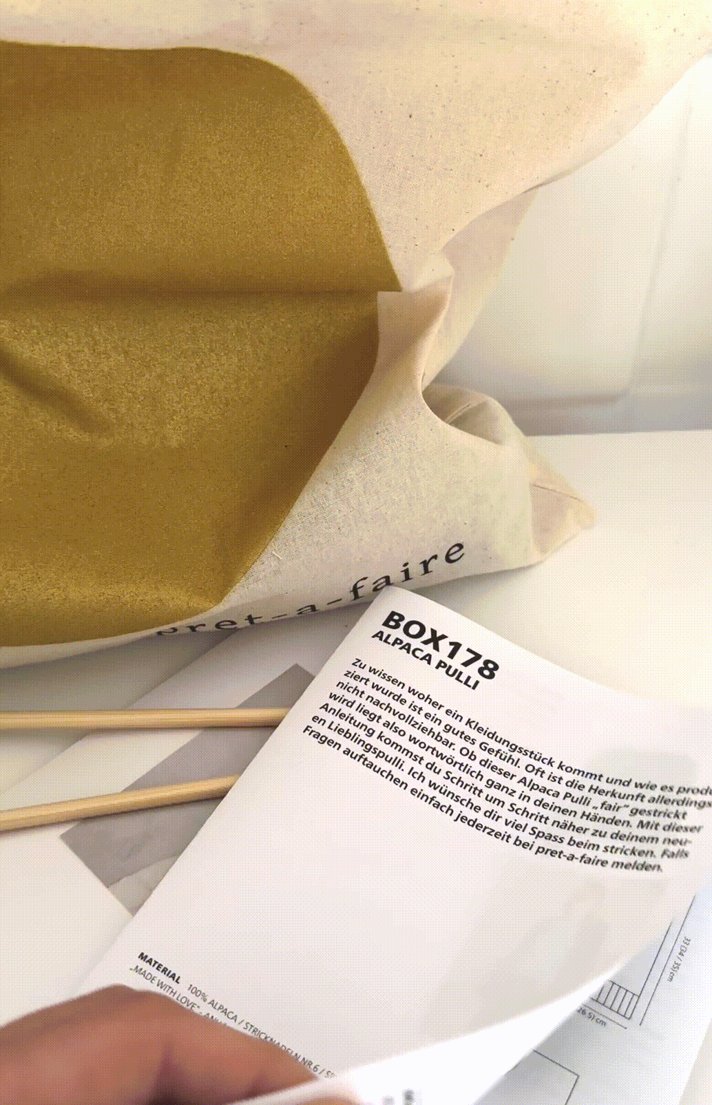 anleitung Strickanleitung mit Wolle, einfach zum selber stricken, online bestellen